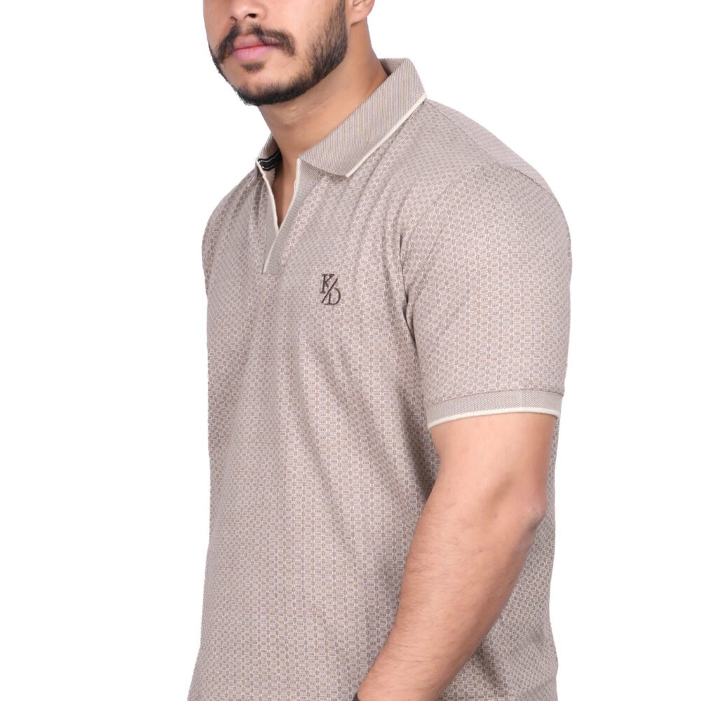 Cream T-Shirt Polo